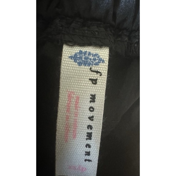 FP Movement The Way Home Joggers Black XS High Rise Nylon Track Pants NWT $60 - Picture 3 of 7